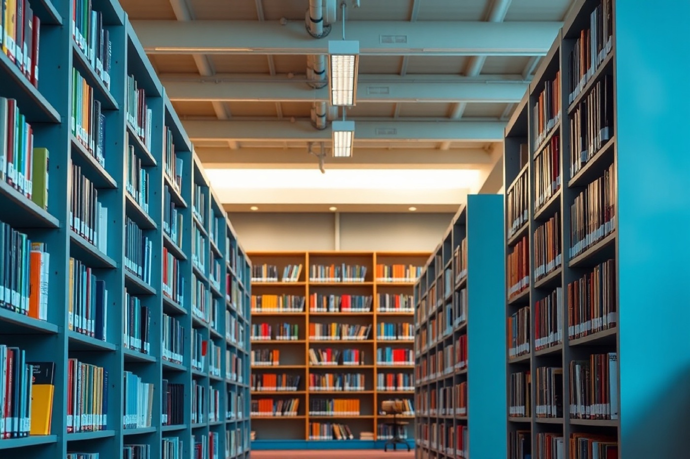 The library stacks